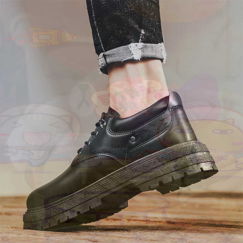 Vintage Collectible Shoes - Escuro natural couro moda formadores tênis