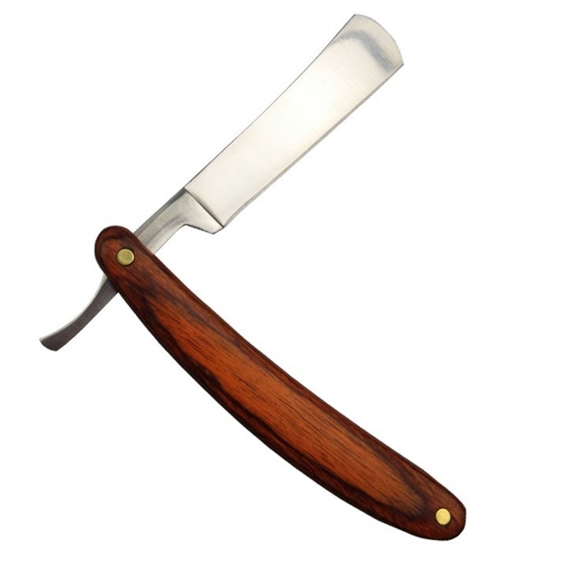 Vintage Collectible Knife - Cabo de madeira vintage borda reta