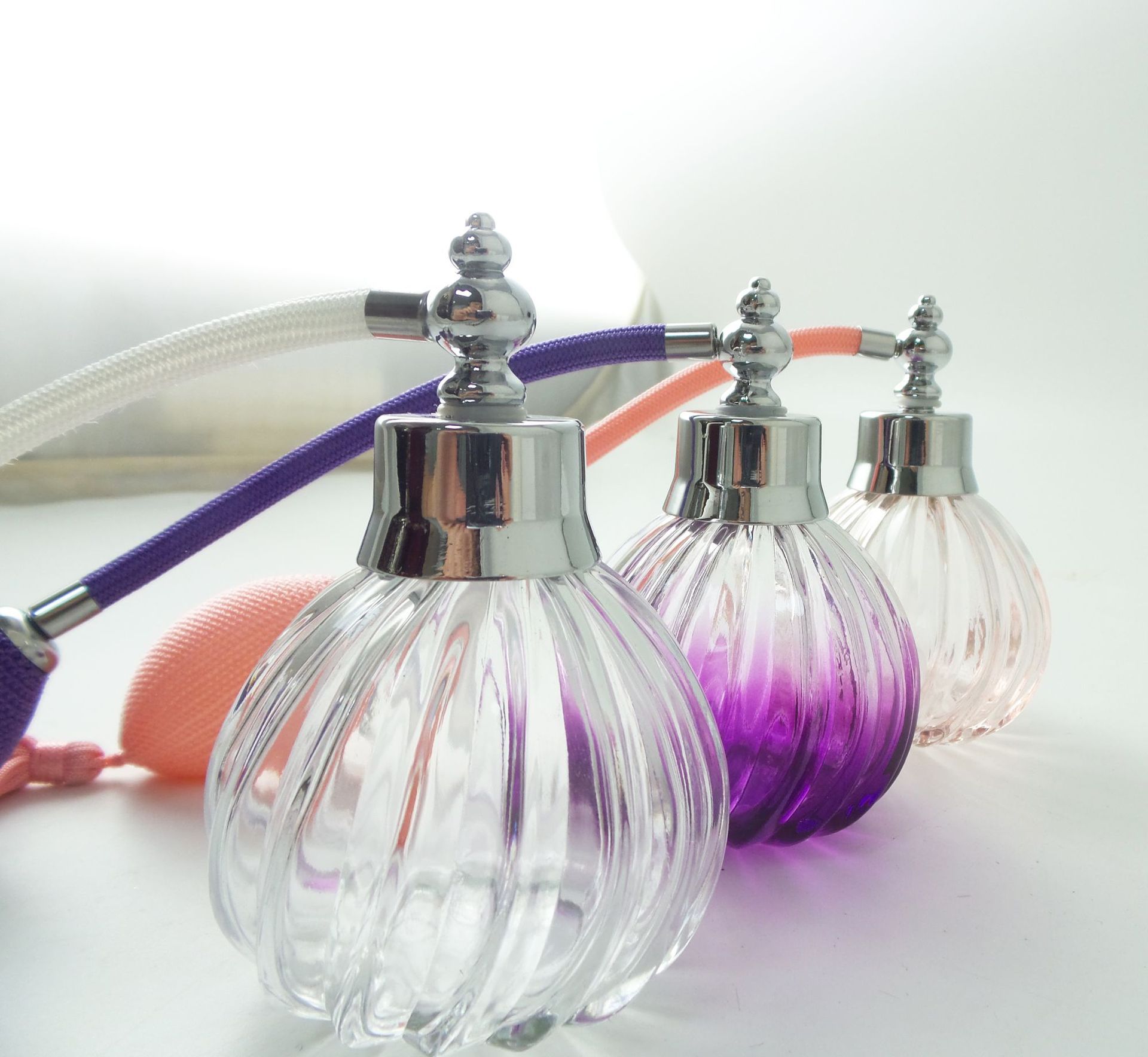 Vintage Collectible Perfume Bottles - Garrafa De Pulverizador De Bomba De