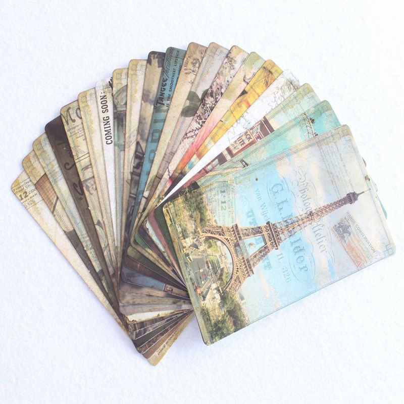 Collectible Vintage Greeting Cards - Lançamento 32 pçs cartões de presente