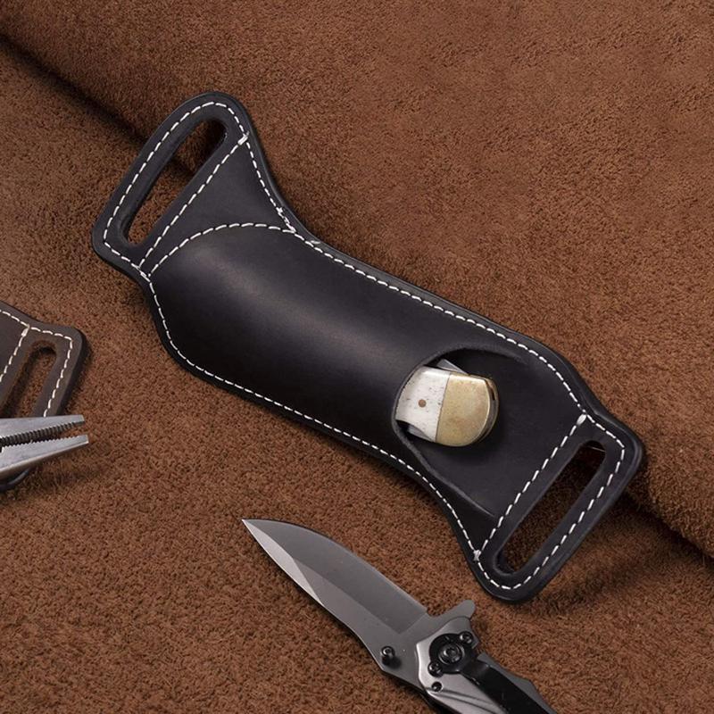 Portátil PU couro cinto cortad - Vintage Collectible Knife avaliação e preço