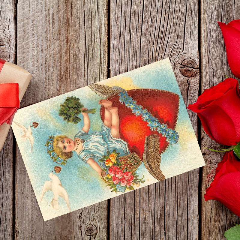 Dia dos Namorados Cartão Posta - Collectible Vintage Greeting Cards avaliação e preço