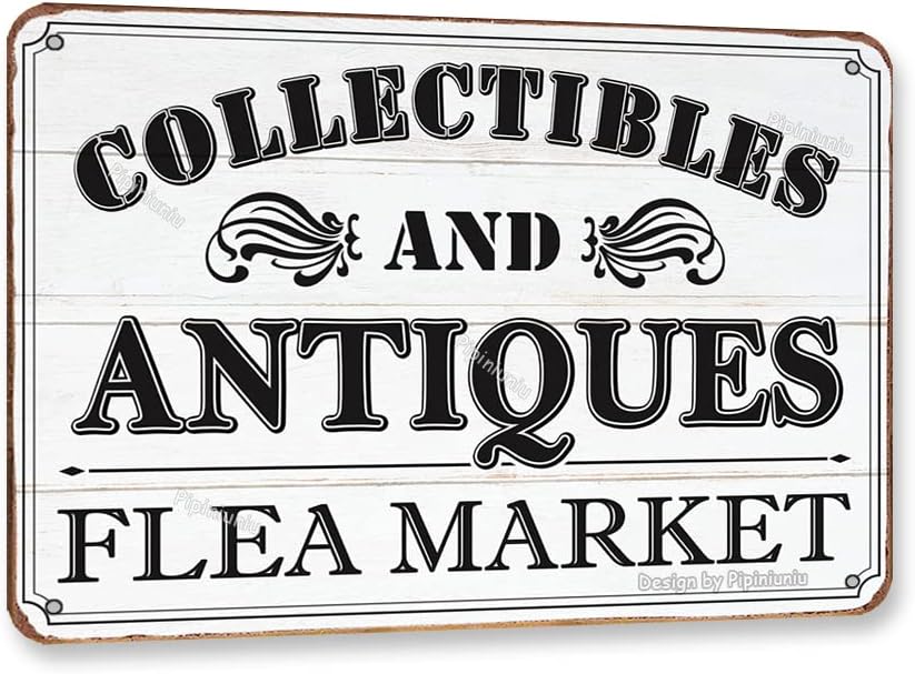 Placa Decorativa de Estanho co - Vintage Collectible Market avaliação e preço